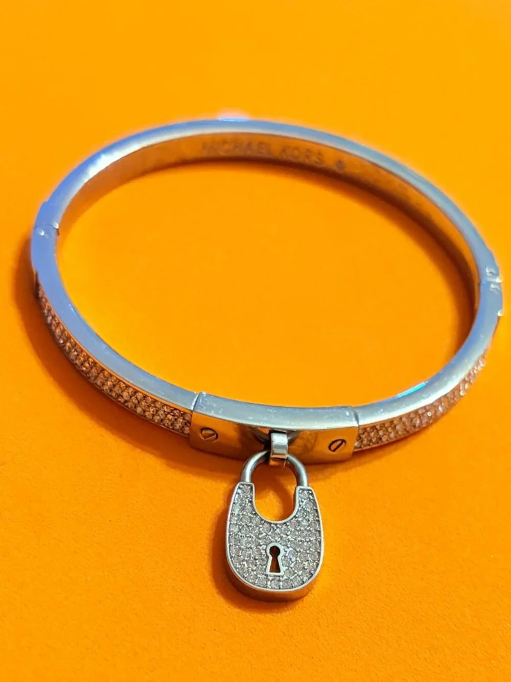 Michael Kors Padlock Hinged Charm Bracelet